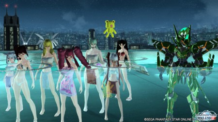 夜景の見えるプールから